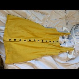 Yellow denim dress from tilly’s